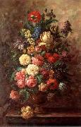 unknow artist Floral, beautiful classical still life of flowers.061 oil on canvas